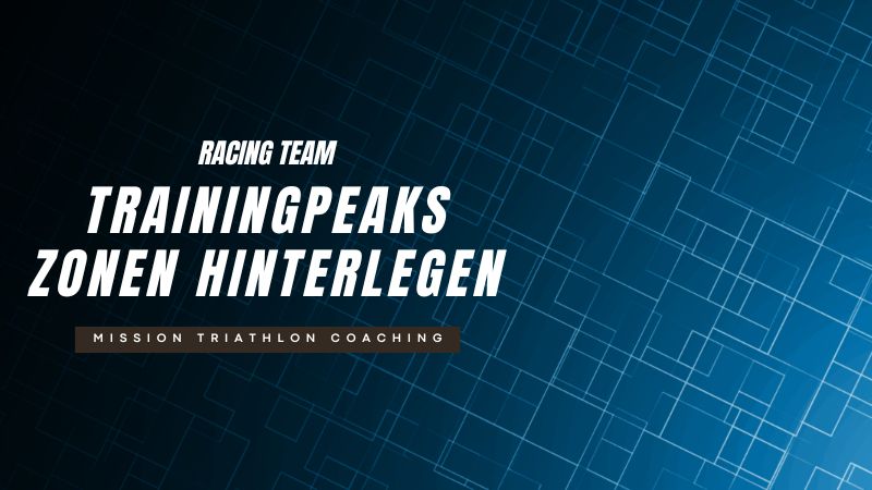 TrainingPeaks Zonen hinterlegen